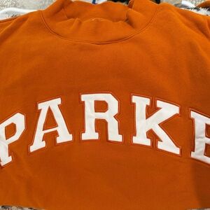 NWOT PARKE L/XL AMBER AND WHITE